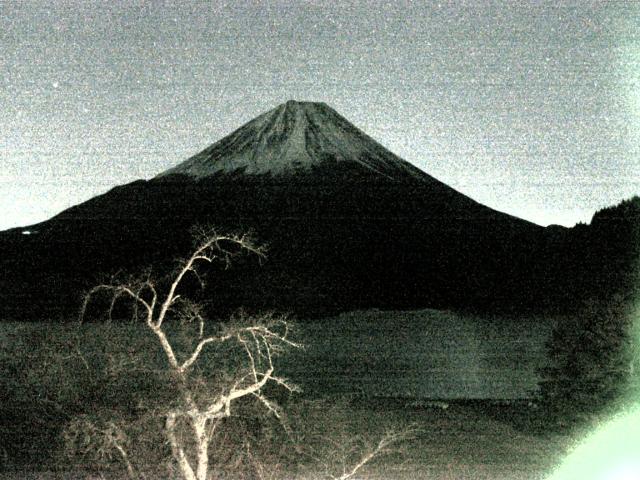 精進湖からの富士山