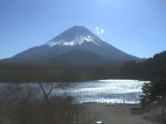 精進湖からの富士山