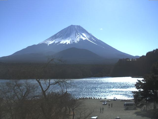 精進湖からの富士山