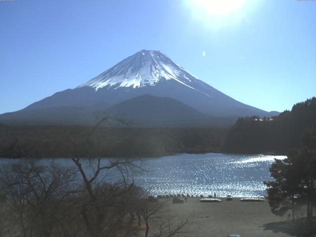 精進湖からの富士山