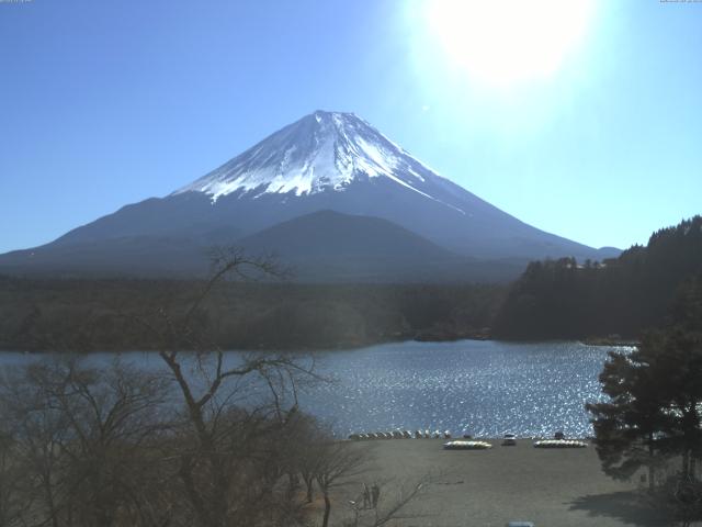 精進湖からの富士山