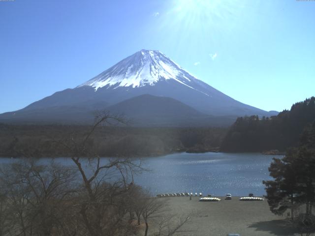 精進湖からの富士山