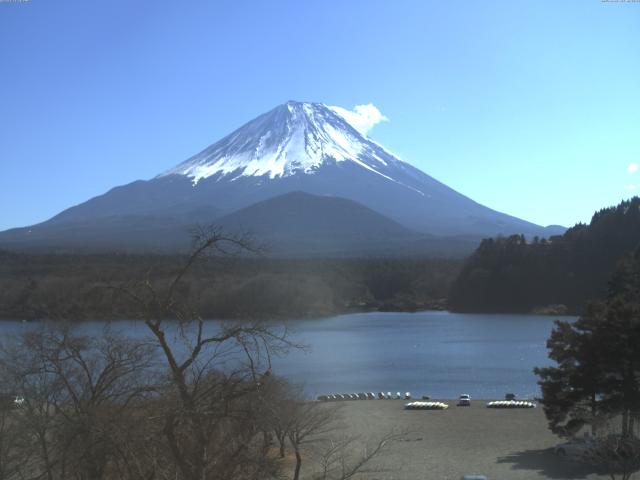 精進湖からの富士山