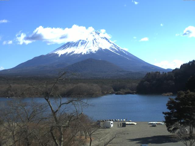 精進湖からの富士山