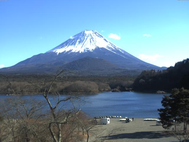 精進湖からの富士山