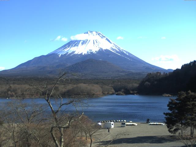 精進湖からの富士山