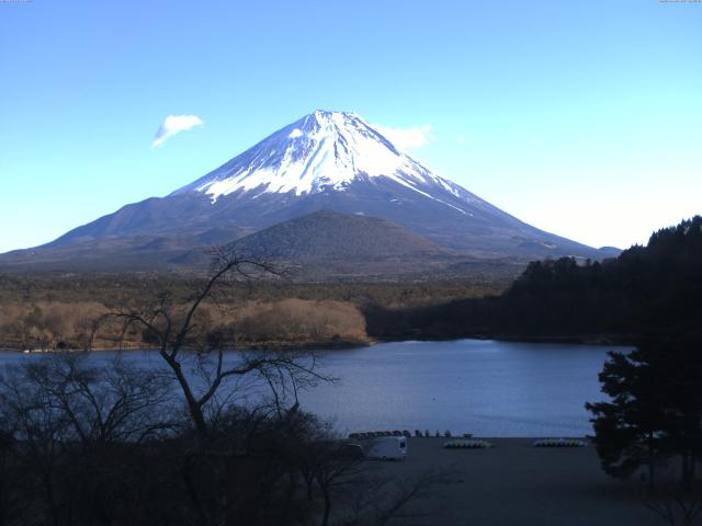 精進湖からの富士山