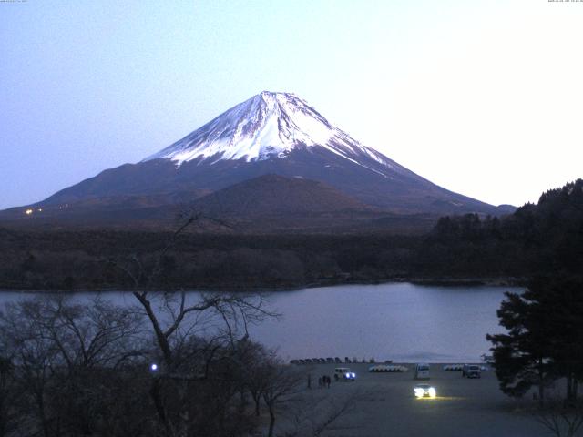 精進湖からの富士山