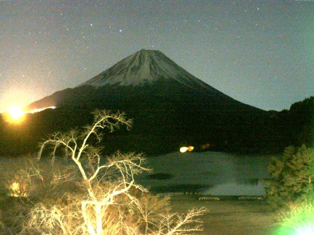 精進湖からの富士山