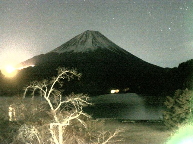 精進湖からの富士山