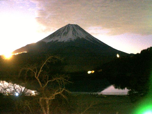 精進湖からの富士山