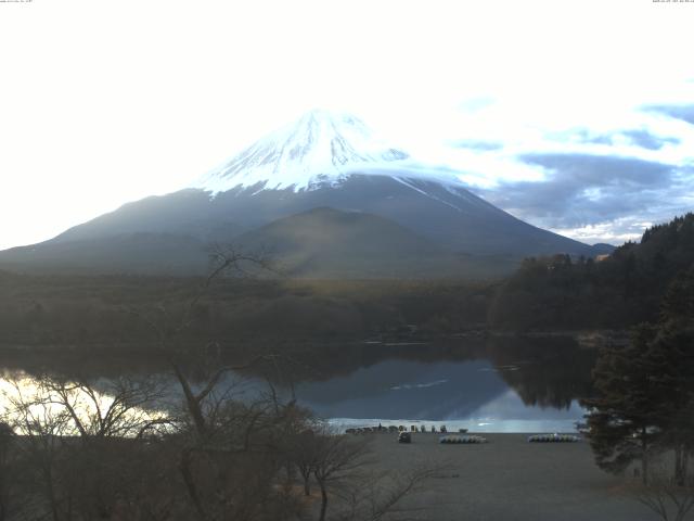 精進湖からの富士山