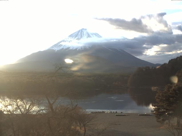 精進湖からの富士山