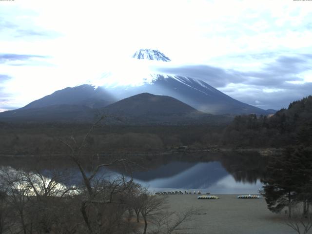 精進湖からの富士山