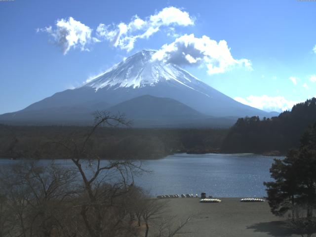 精進湖からの富士山