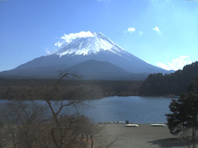 精進湖からの富士山