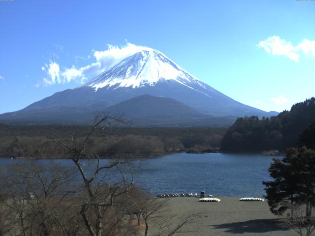 精進湖からの富士山