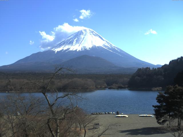 精進湖からの富士山