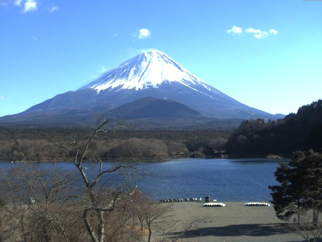 精進湖からの富士山