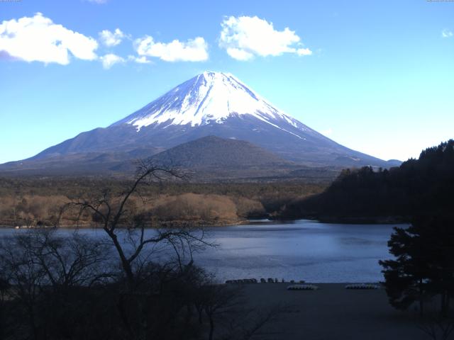 精進湖からの富士山