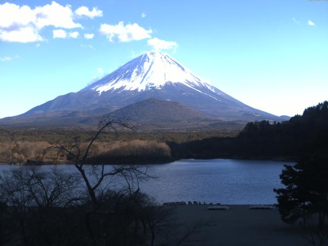 精進湖からの富士山