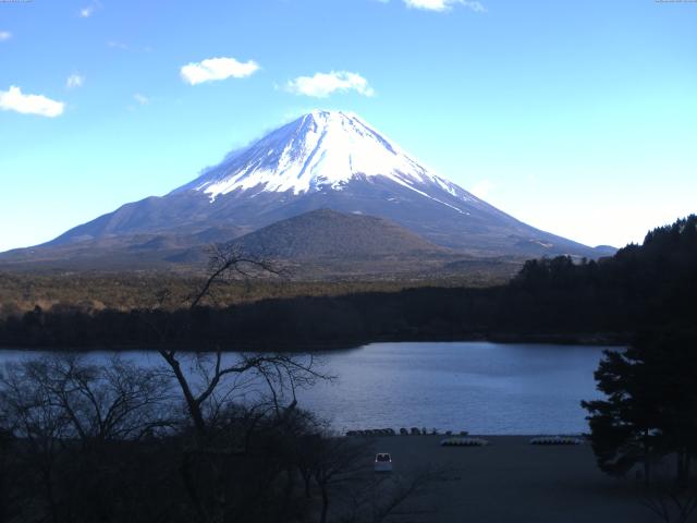 精進湖からの富士山