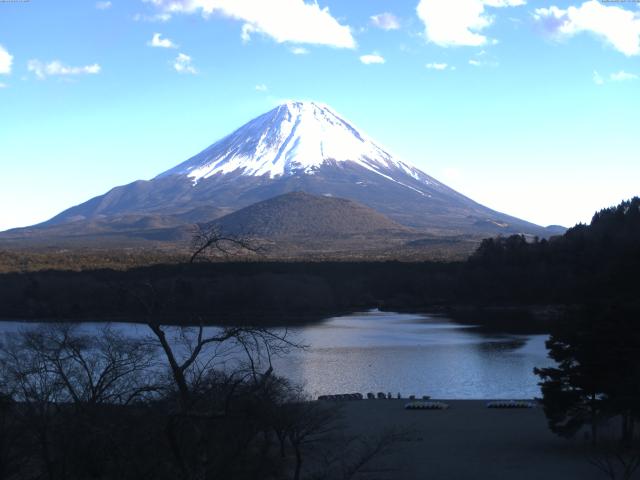 精進湖からの富士山