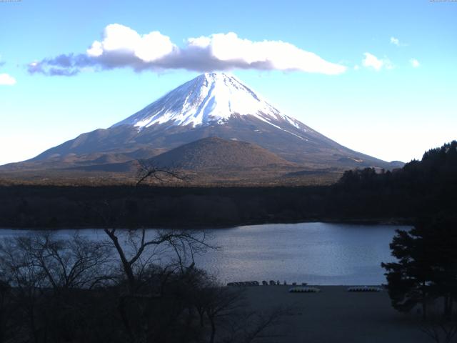 精進湖からの富士山