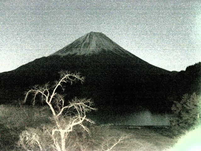 精進湖からの富士山