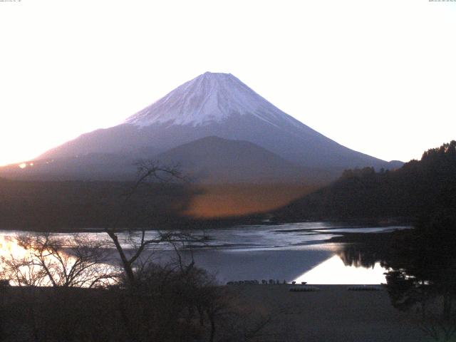 精進湖からの富士山