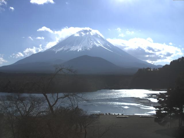 精進湖からの富士山