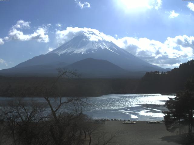 精進湖からの富士山