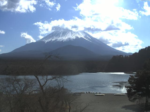 精進湖からの富士山