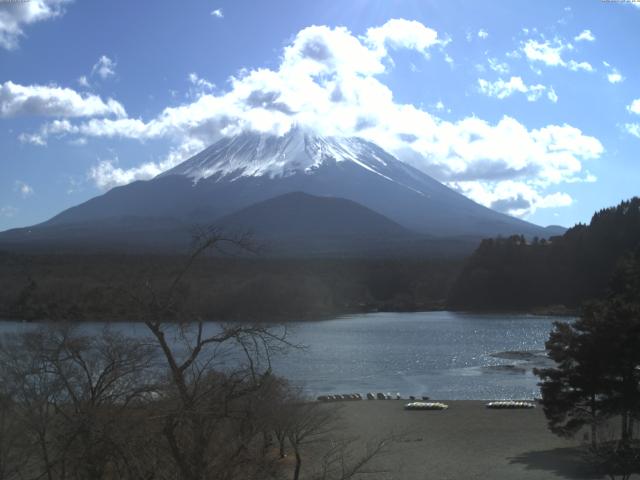 精進湖からの富士山