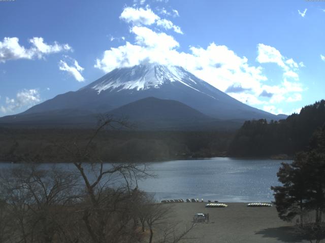 精進湖からの富士山