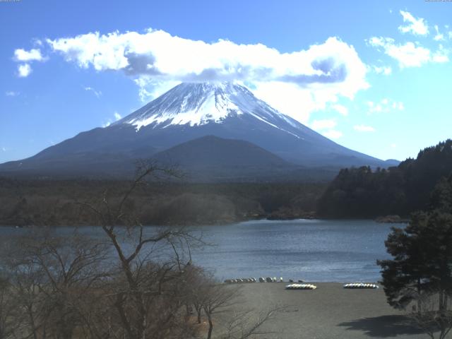 精進湖からの富士山