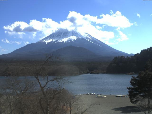 精進湖からの富士山