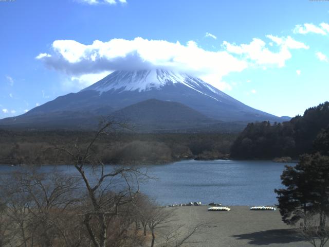 精進湖からの富士山