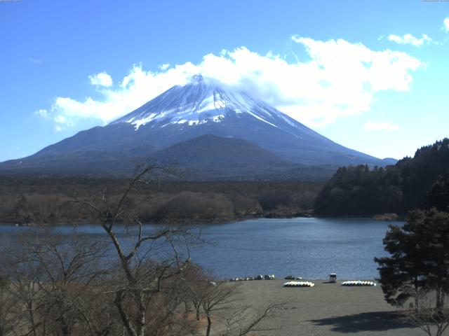 精進湖からの富士山