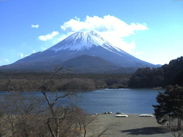 精進湖からの富士山