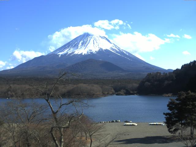 精進湖からの富士山