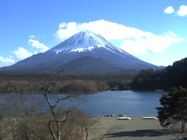 精進湖からの富士山