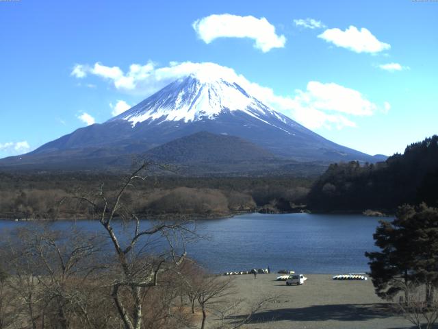 精進湖からの富士山