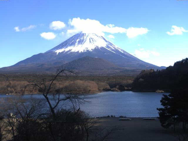 精進湖からの富士山