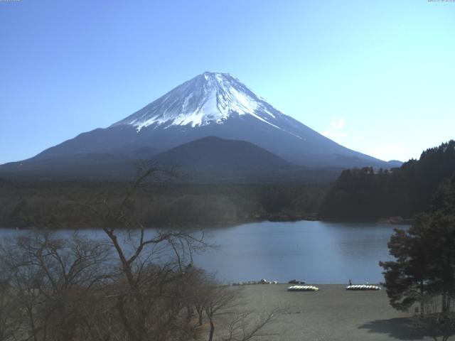 精進湖からの富士山