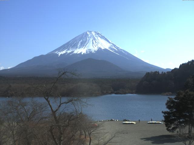 精進湖からの富士山