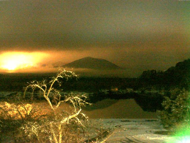 精進湖からの富士山