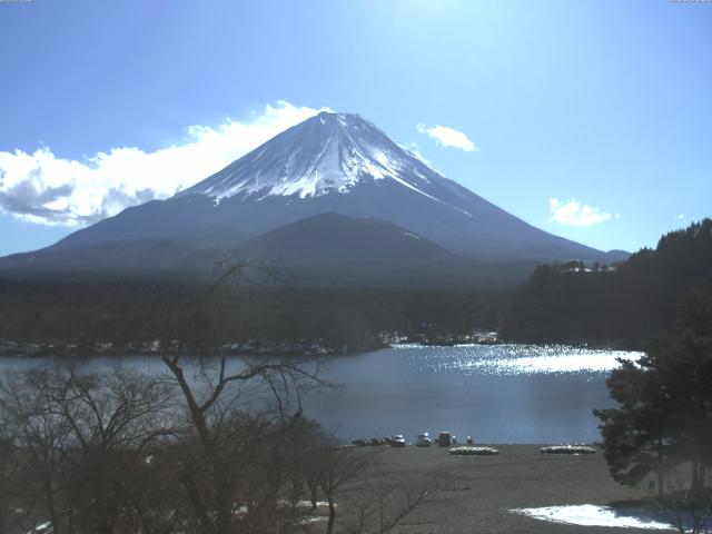 精進湖からの富士山