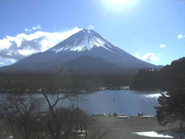 精進湖からの富士山