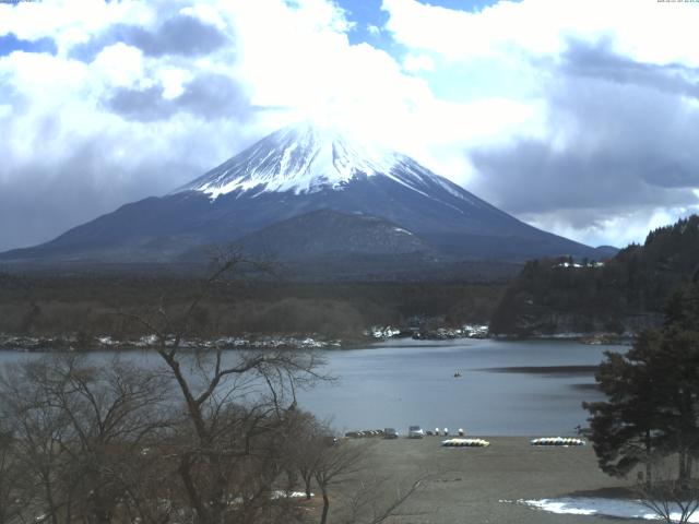 精進湖からの富士山